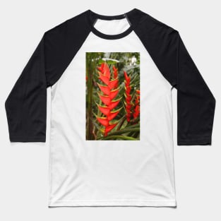 An Exotic Heliconia Baseball T-Shirt